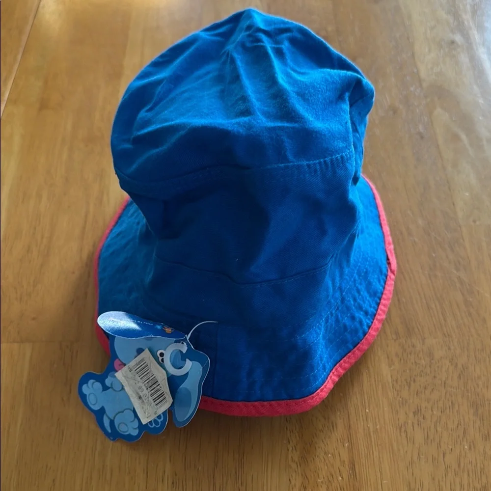NWT Vintage Blue’s Clues Kids' Blue and Red Bucket Hat Size 3-6 See Measurements